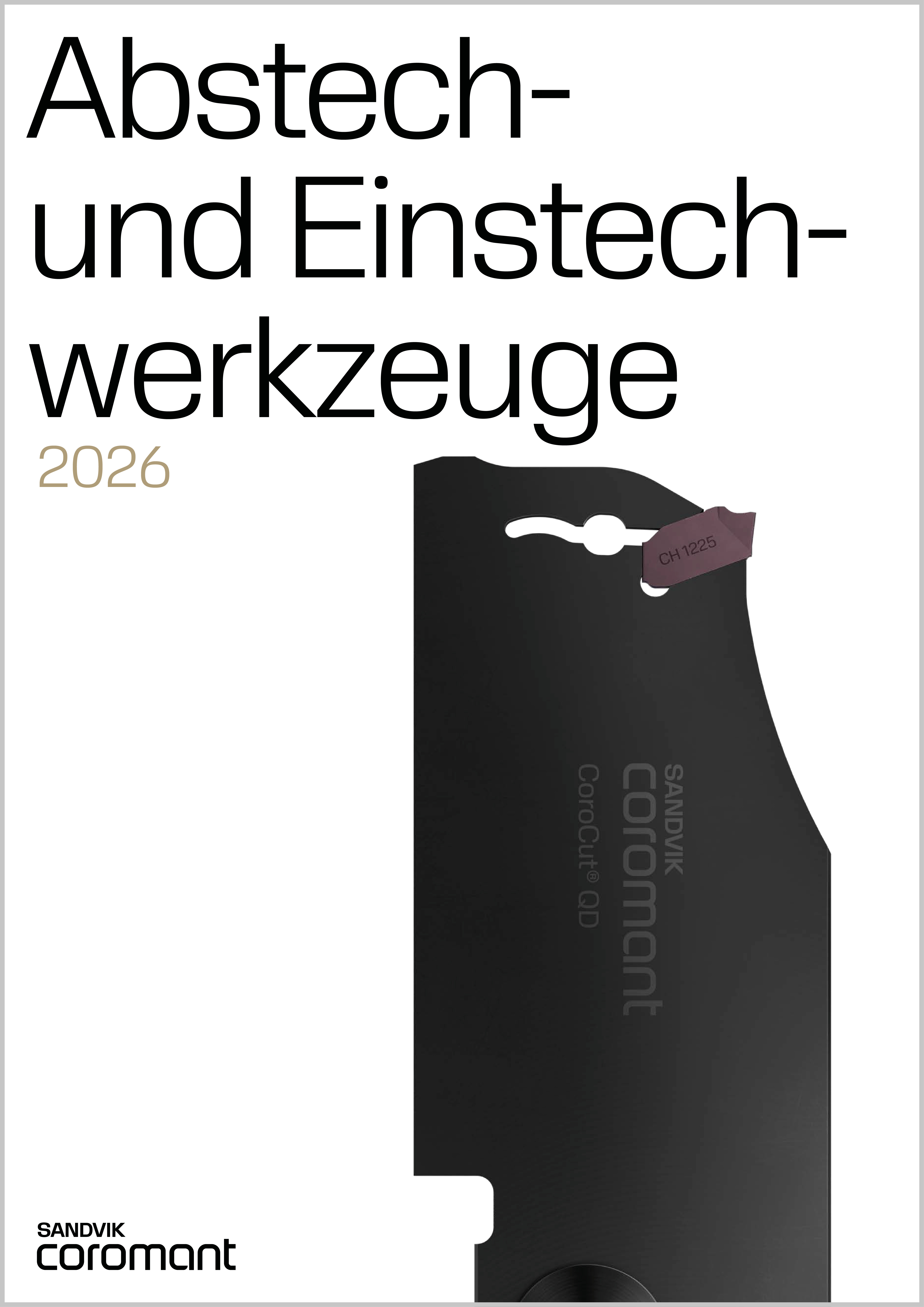 SANDVIK Coromant Abstechen und Einstechen 2026